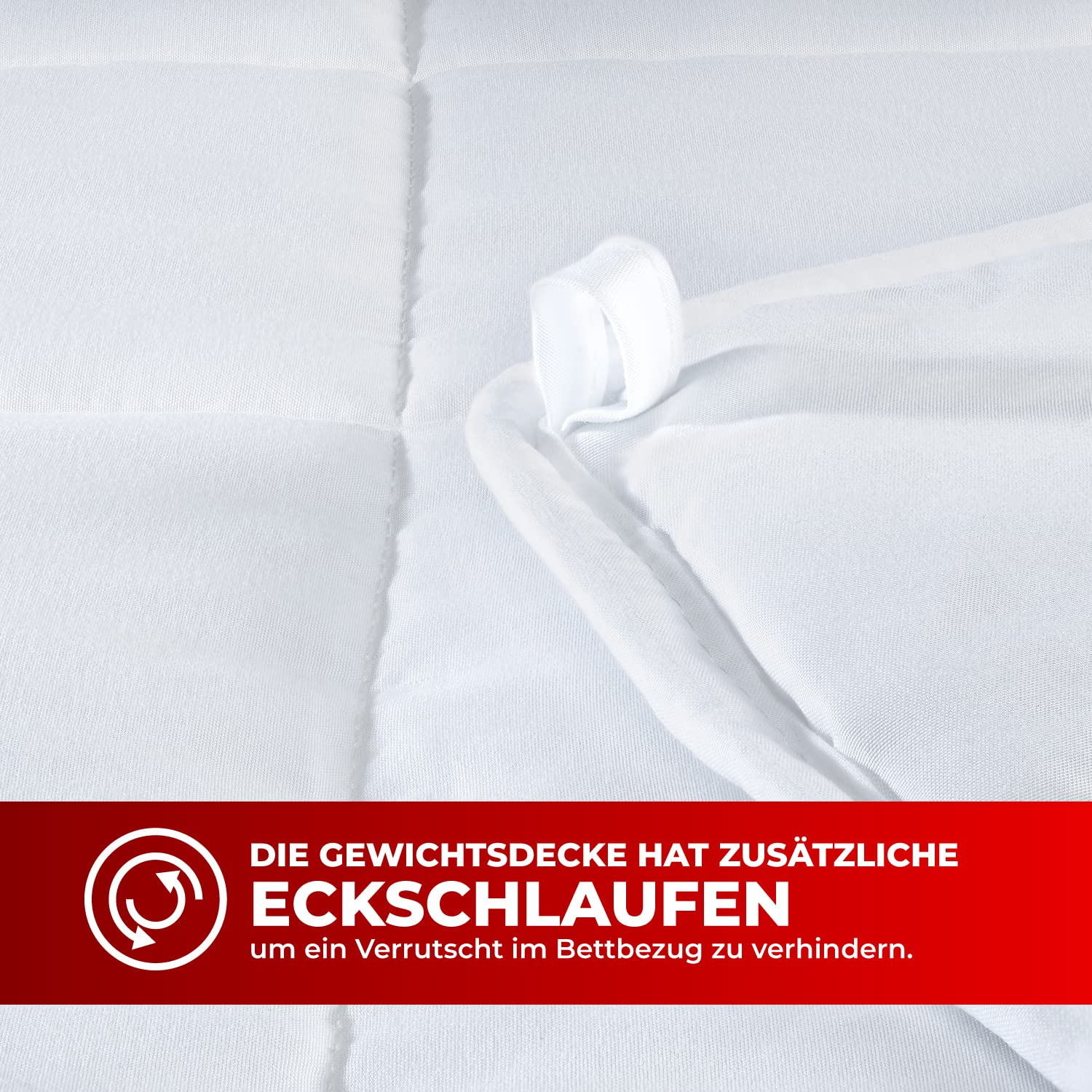 STERNKIND® Gewichtsdecke 135x200 Therapiedecke 4 kg beschwerte Decke mit Glasperlen