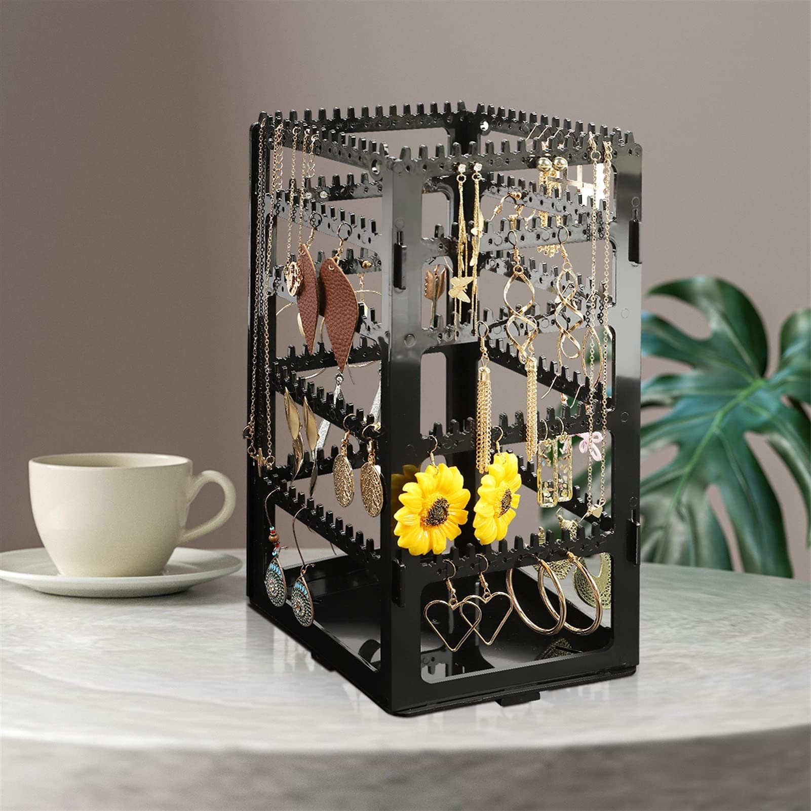 Sieraden Display Stand Houder, Metaal En Hout Sieradenboom, Voor