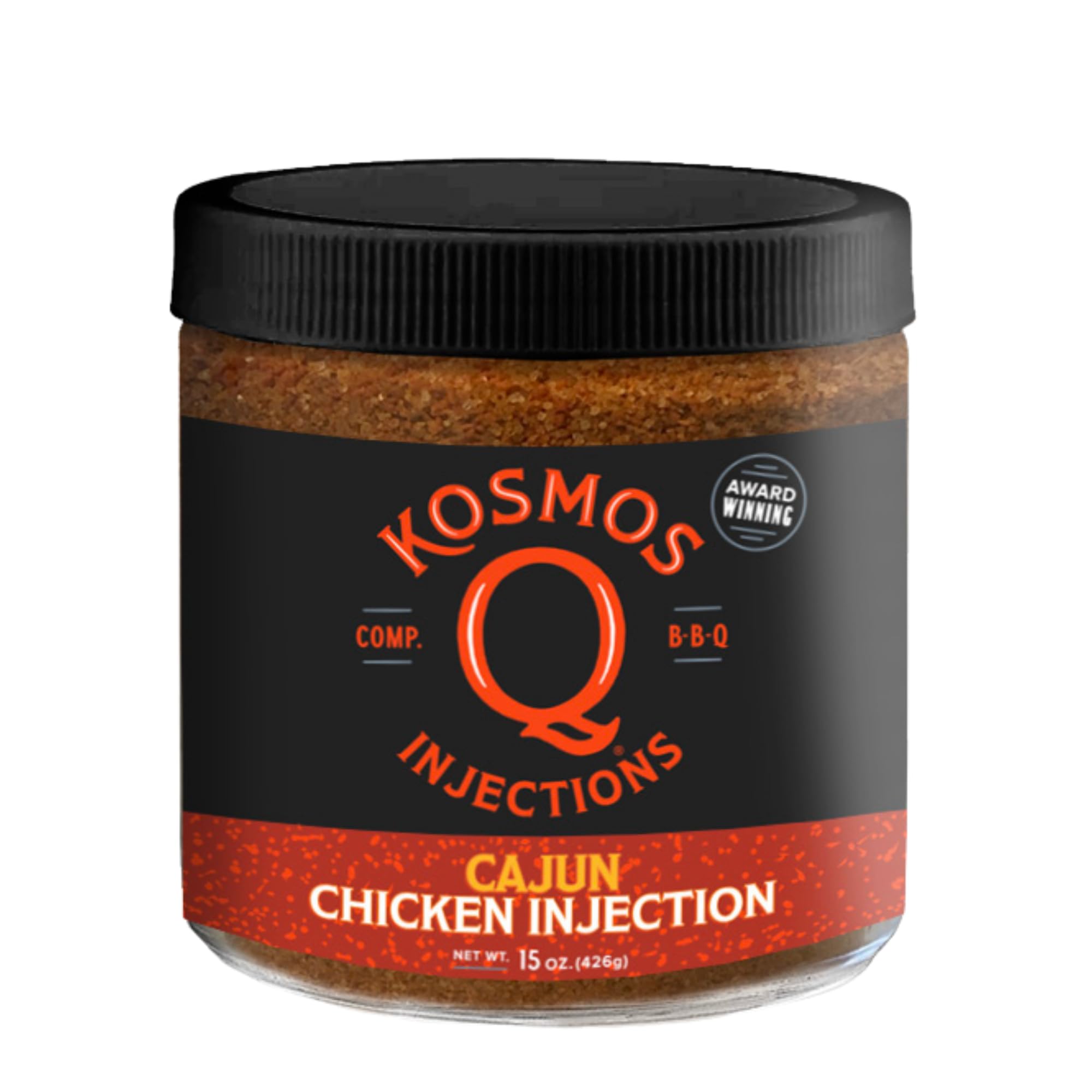 Kosmos Q Cajun Chicken Injection, Award-Winning Cajun BBQ Marinade for Whole Chicken, Wings, Roasted, and Smoked Meats, Juicy Flavor with Salt & Spice
