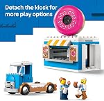 LEGO City Camion de Donuts - Jouet de Construction pour Enfants, Garçons et Filles, Âges 5+ - Stand de Donuts Mobile avec 2 Minifigurines et Autres Accessoires - Idée Cadeau Amusante pour Anniversaires et Fêtes - 60452