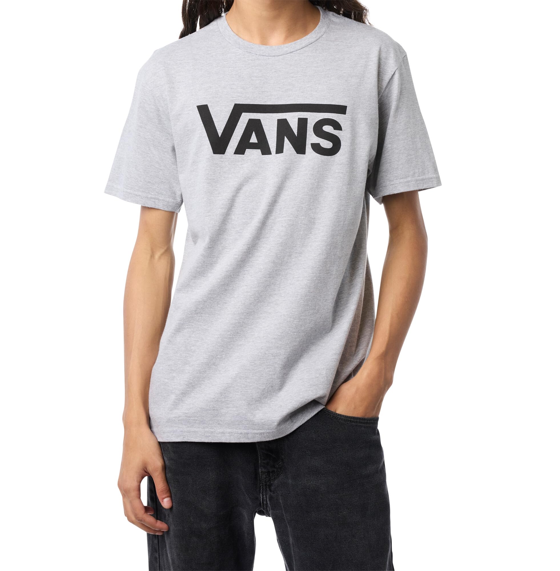 Vans Men's Classic Drop V SS Crew Tee-B, Athletic Heather, S