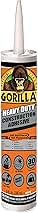 Gorilla Heavy Duty Construction Adhesive, White Glue, 9 Ounce Cartridge (Pack of 1) - Gap Filling and Waterproof