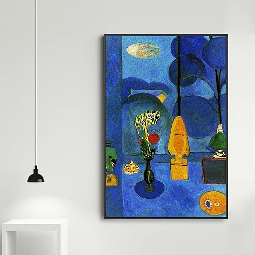 Miniatura 4 de Henri Matisse - Arte de pared con texto en inglés The Blue Window, de Henri Matisse, arte para pared, reproducción de lienzo, póster de pintura de