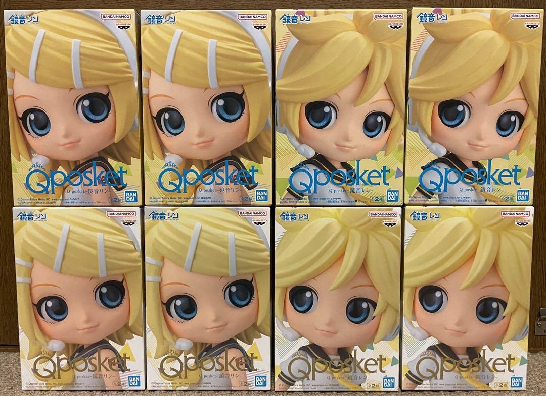 Amazon | Qposket 鏡音リン レン フィギュア AB 2セット8体 ボカロ