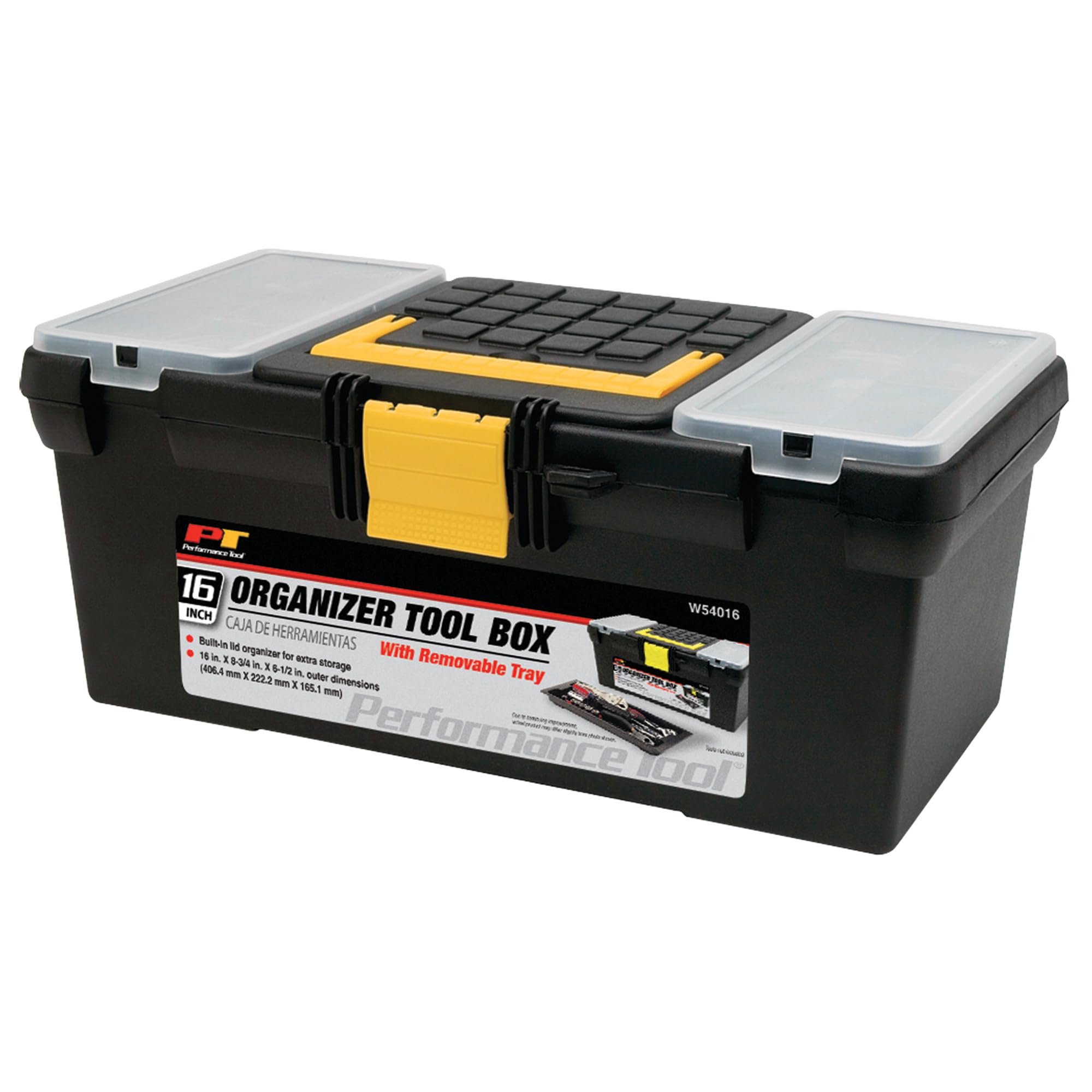 Photo 1 of ***LATCH BROKEN*** Performance Tool W54016 16-Inch Plastic Tool Box with Organizer