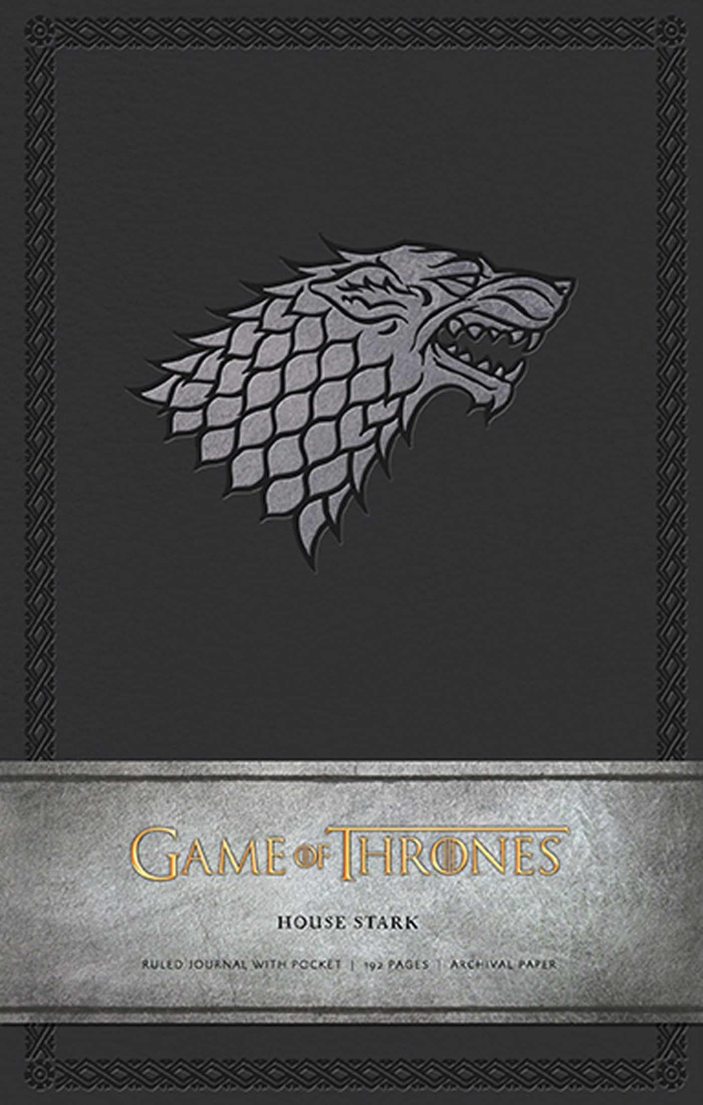Game of Thrones: House Stark Hardcover Ruled Journal (Large): Large Ruled Journal