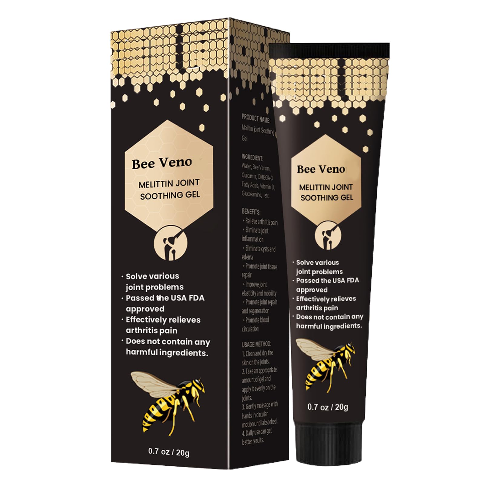 Buy New Zealand Bee Veno_m Joint Gel,Bee Venom Joint Soothing Gel, Instant Joint & Muscular Pain