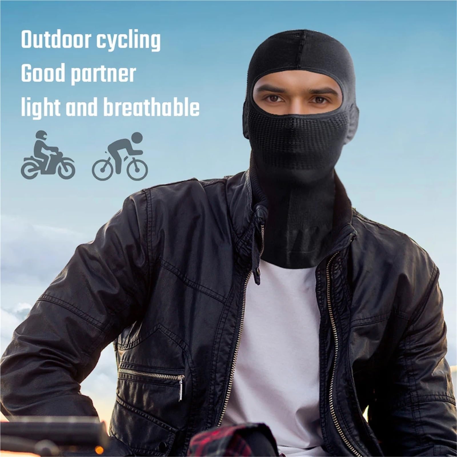 Pasamontañas 2 uds pasamontañas Deportivos Transpirable Ciclismo máscara Facial Completa Capucha de esquí Gorros a Prueba de Viento Suave al Aire Libre Senderismo Bicicleta Sombreros