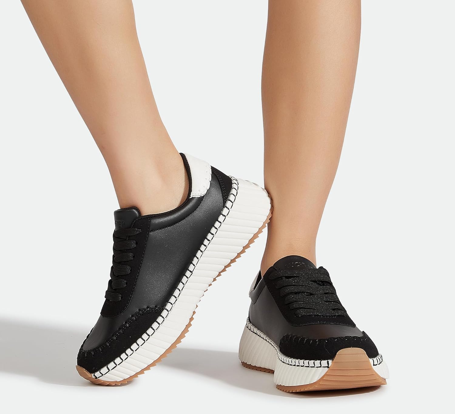 LUCKY STEP Women's Star Platform Sneakers Fashion Chunky Retro Trendy Casual Tennis Running Trainning Walking Shoes - Image 9