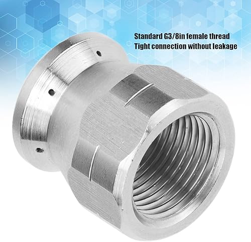 Miniatura 3 de Boquilla de manguera de chorro de drenaje a presión, G38 pulgadas delantera 1 trasera 6 presión drenaje Jetter manguera boquilla alcantarillado