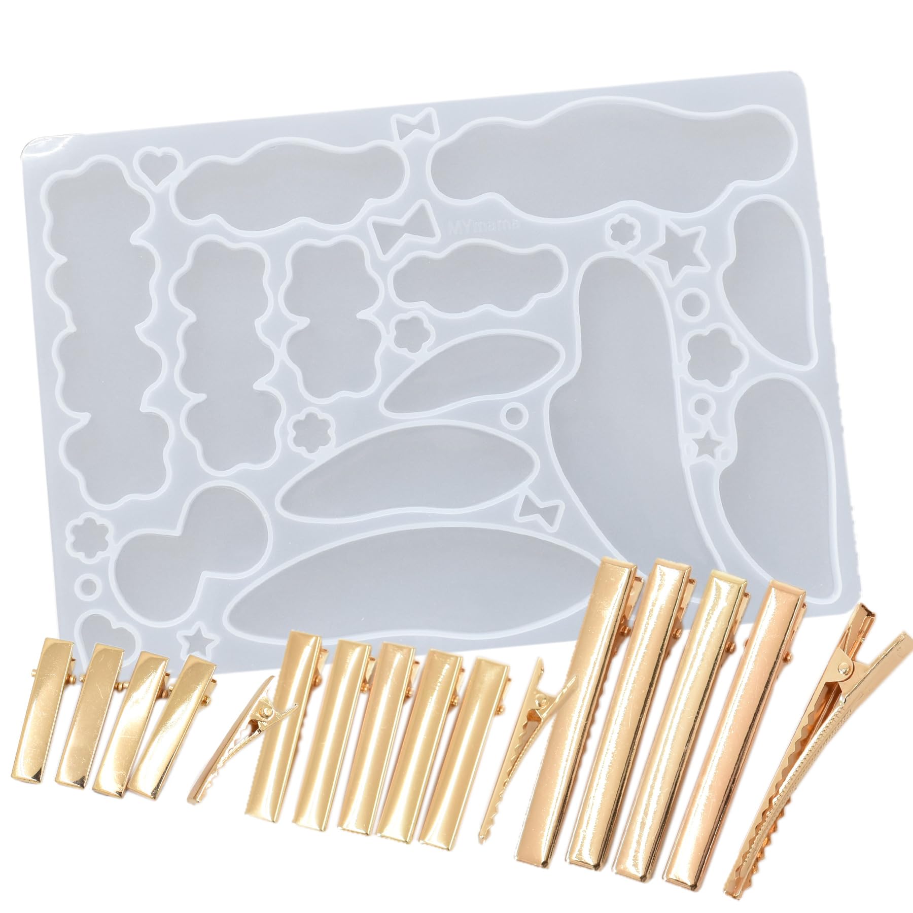 Amazon.co.jp: MYmama シリコンモールド 親子 ペア ヘア ピン用