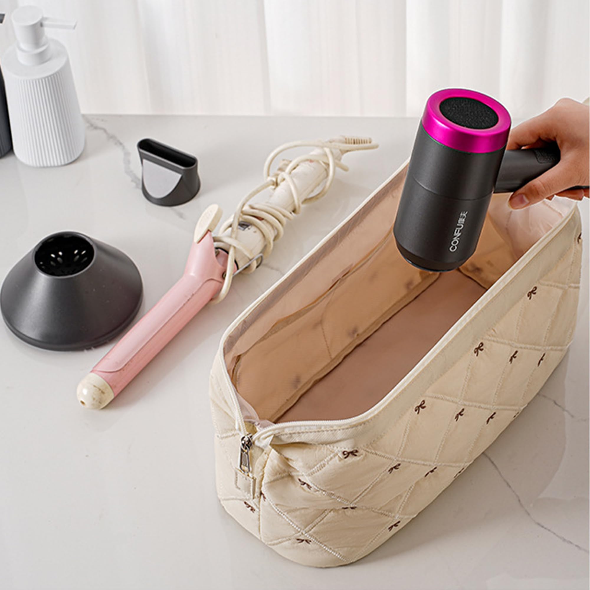 ReignSword Hair Tools Travel Bag Compatible with Shark FlexStyle, Dyson Airwrap, Revlon Hairdryer Case - Image 4