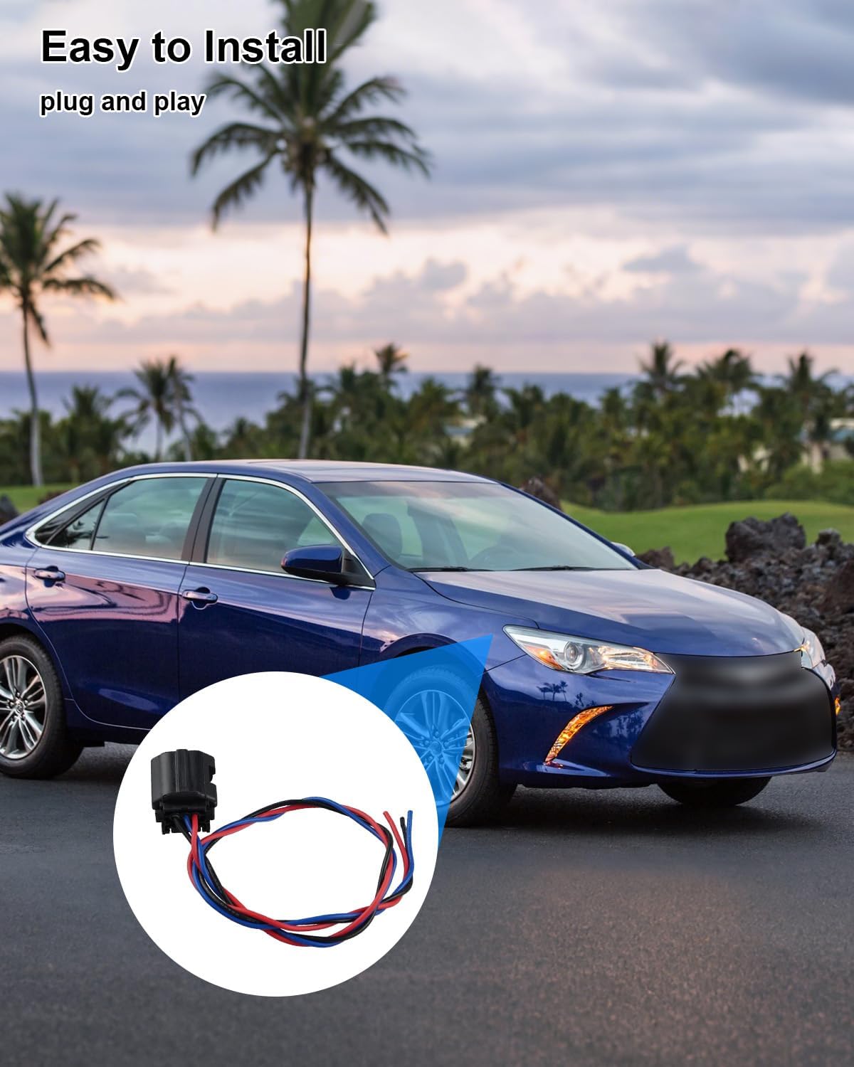 A/C Compressor Connector Tail Plug Fit for Toyota Camry 2010-2017