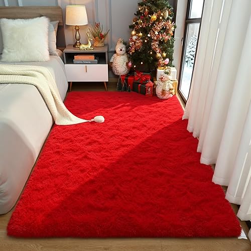 Miniatura 17 de Amearea Alfombra suave y esponjosa de alta calidad, moderna, 5 x 7 pies, alfombras de felpa mullida para sala de estar, dormitorio, habitación