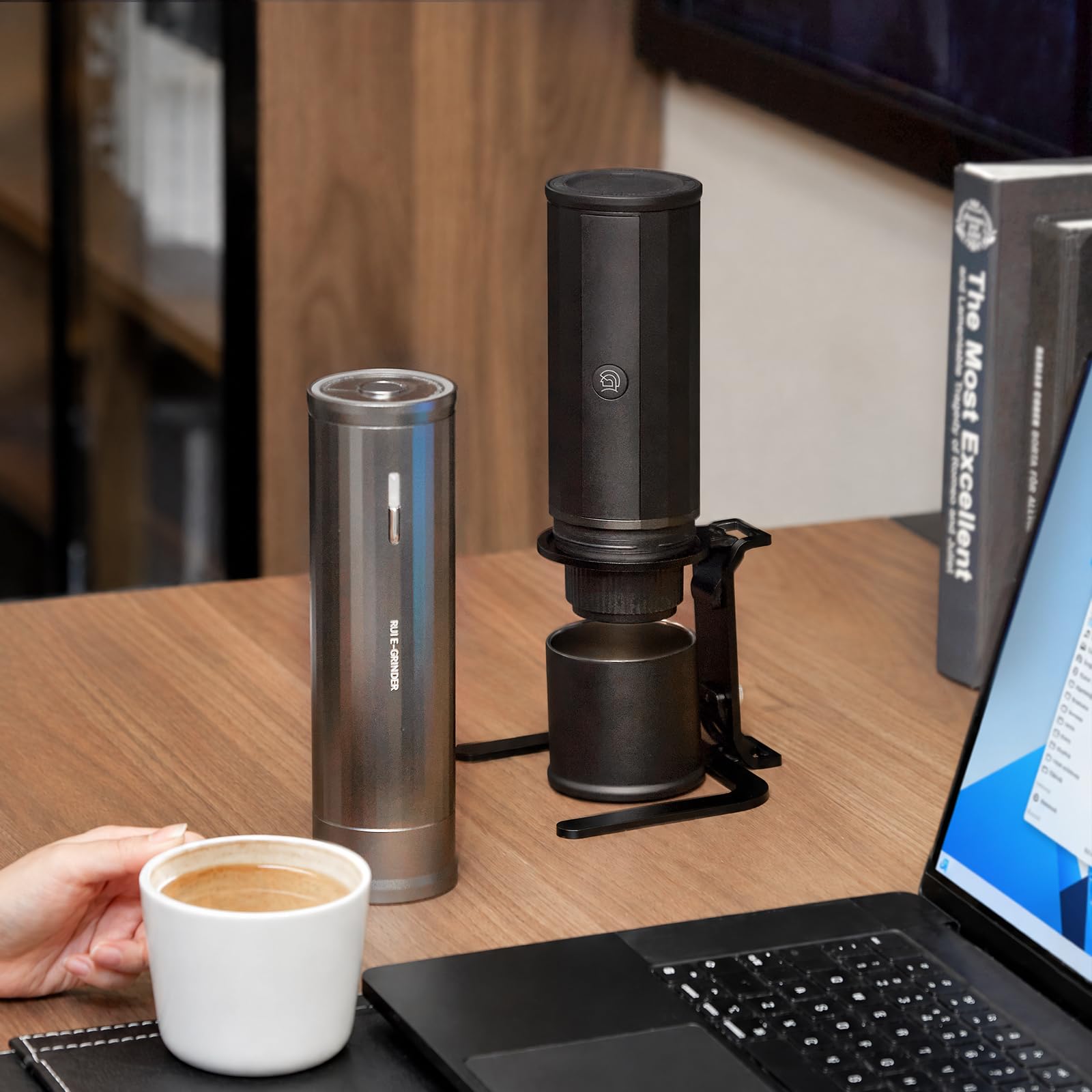 zeroHero Rui Portable Coffee Grinder - Freshly Ground Coffee -6