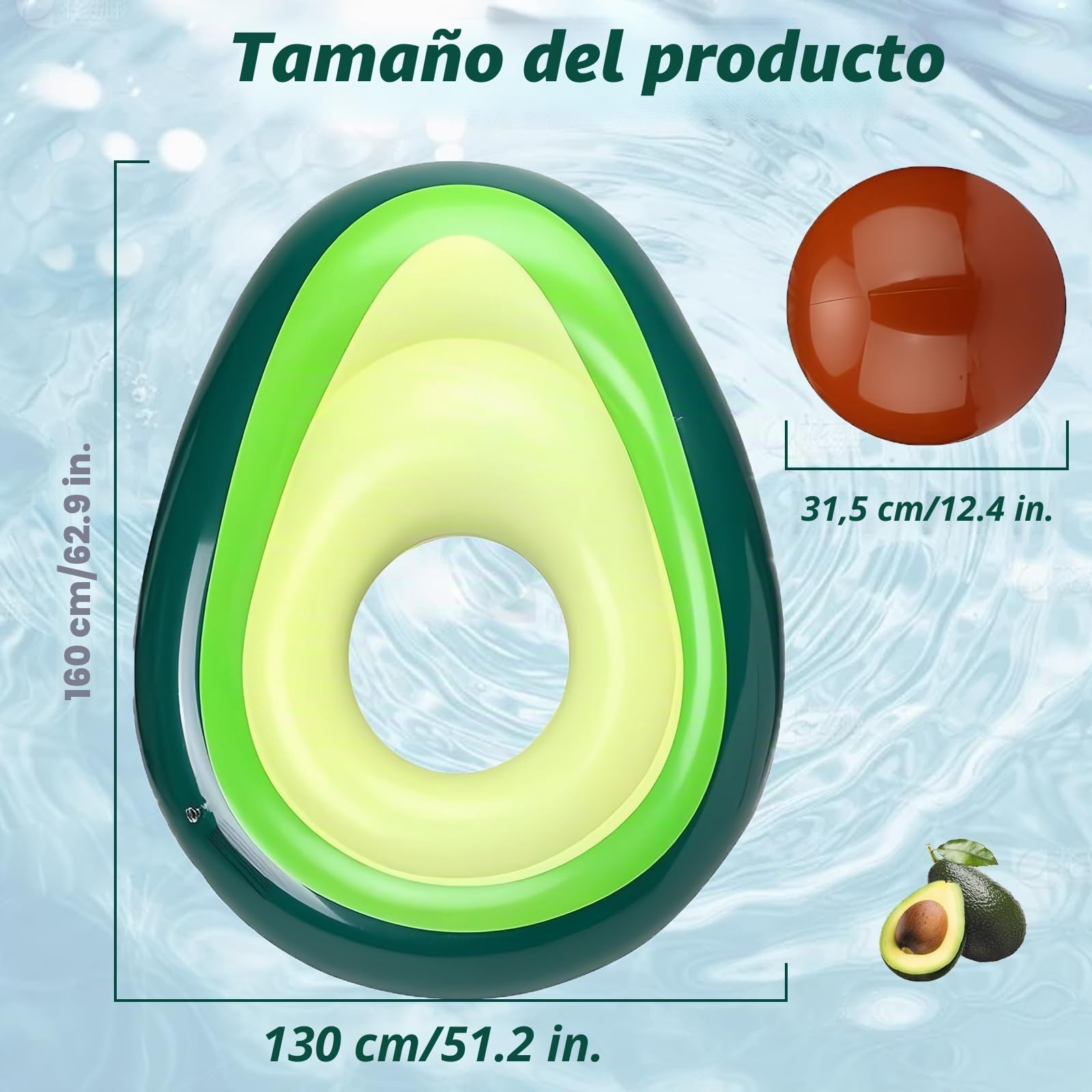 ACTOYS Colchoneta Piscina, Colchoneta Hinchable Piscina, 69 In, Colchonetas Piscina, Colchoneta Piscina Individual, Hinchables Piscina, Hinchables para Piscina, para Adultos y Niños