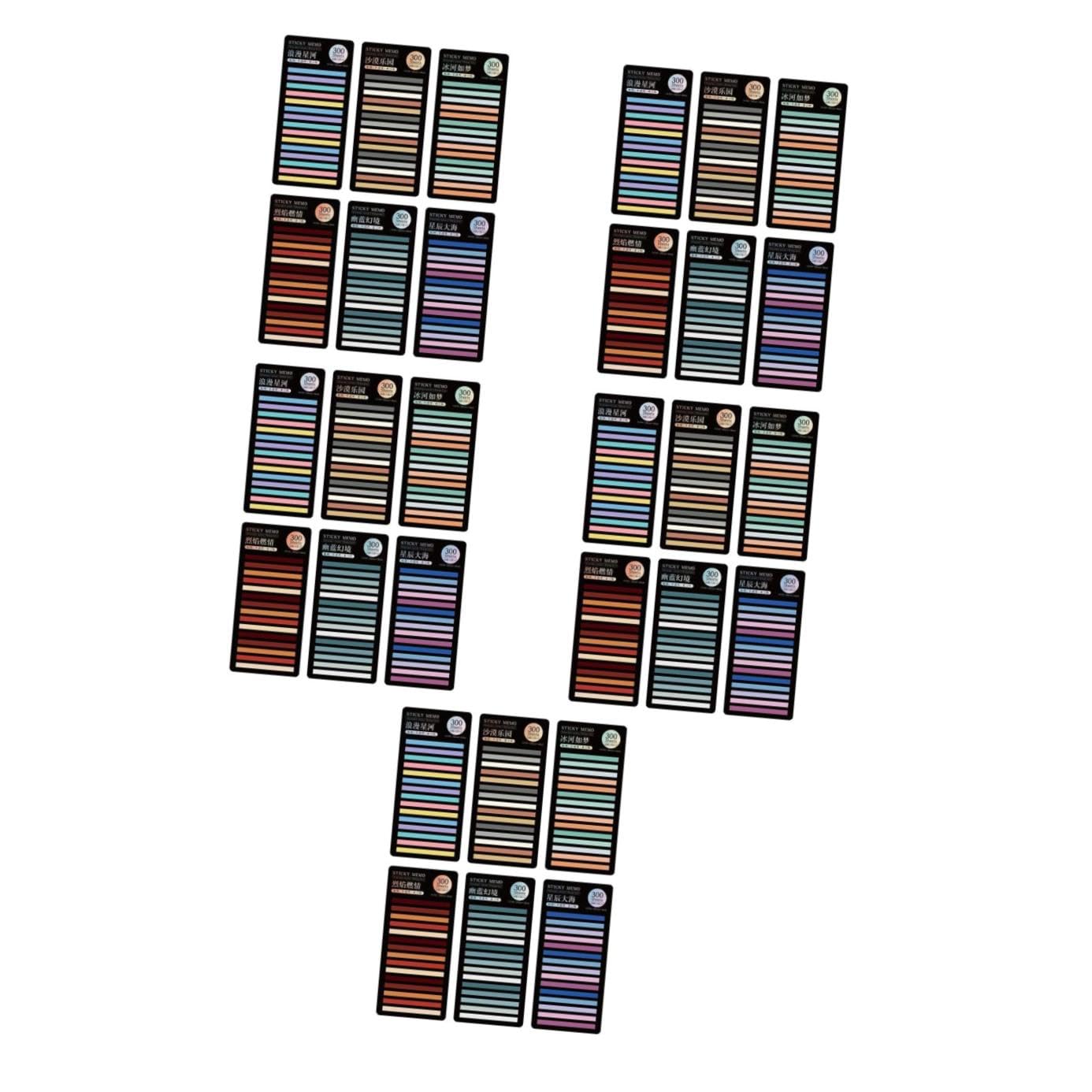 OSALADI 30 Sätze Page Tabs Teiliges Selbstklebende Marker Sticker für Notizen Transparent Repositionierbar für Schule und Büro Vielseitige Lesezeichen für Wichtige Informationen