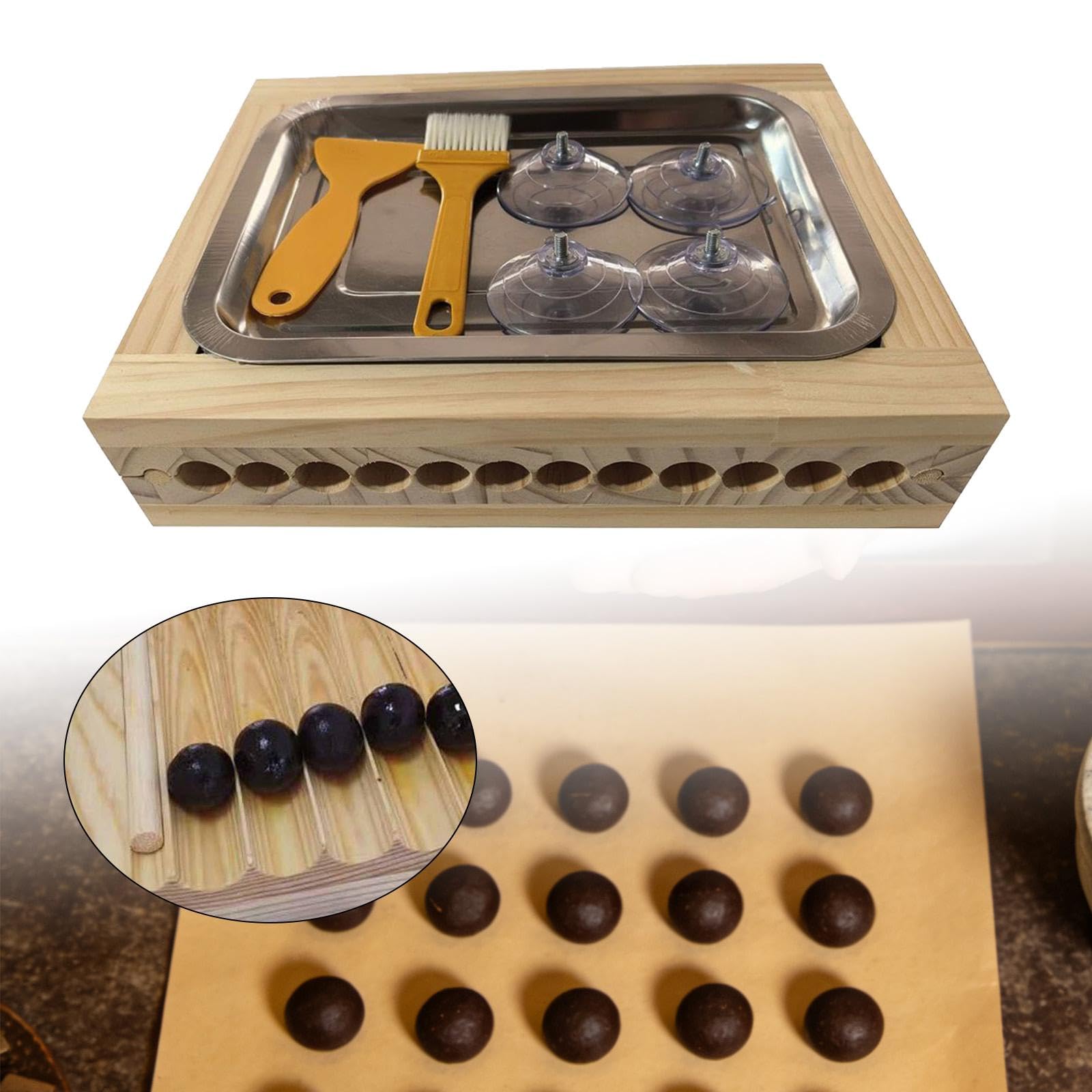 Tablero De Madera Para Esferas De Carne Con Base De Succión,19mm