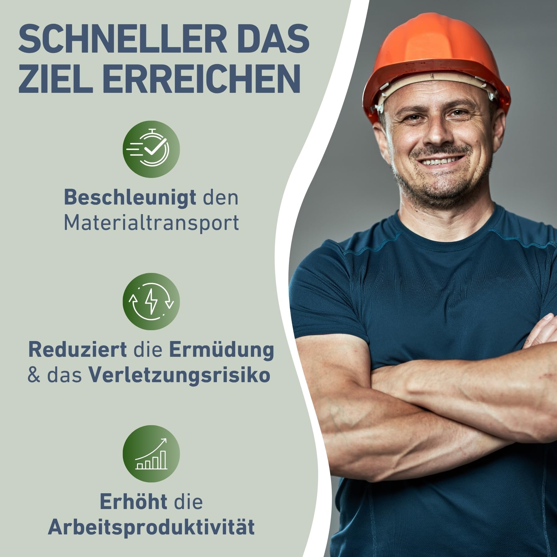 Extol Craft elektrische Schubkarre mit Akku, 500 W, 80 L Mulde & 150 kg Traglast, leistungsfähige Motorschubkarre, Offroad-taugliche Akkuschubkarre, mit Zwei 12V Blei Batterien
