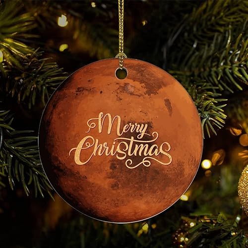 Two-Side Printed Universe and Planets Ceramic Christmas Ornament Novelty for Family Friends Kids Astronomy Fans Christmas Keepsake Pendants Two-Side Printed Universe and Planets Ceramic Christmas Ornament Novelty for Family Friends Kids Astronomy Fans Christmas Keepsake Pendants