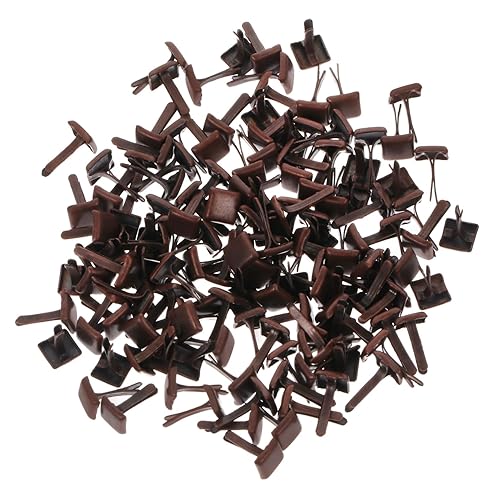 VILLCASE 300 piezas de uñas de dos patas, mini álbum de recortes, decoración de uñas para arte de uñas, accesorios de rastas, tachuelas para ropa,