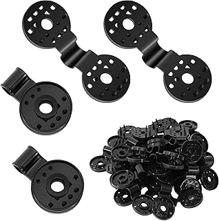 40 Piece Shade Cloth Plastic Clips Round Plastic Black Clips for Sun Shade Net, Anti Bird Netting, Garden Netting, Shade Netting, Shade Fabric Accessories