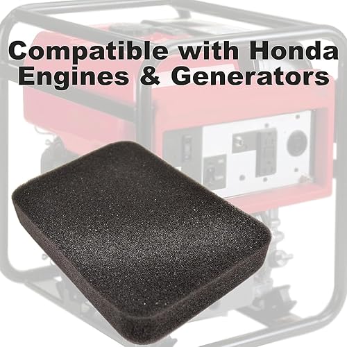 Miniatura 3 de HQRP Elemento limpiador de espuma compatible con generadores Honda EB3000, EB3500, EB3800, EB4000, EB5000, EB6500, EG4000, EG5000, EG6500 Series