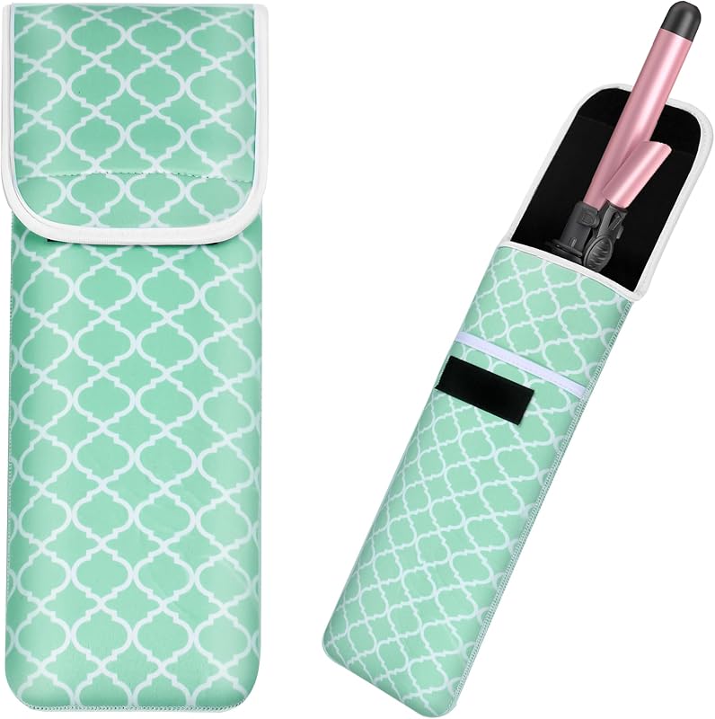 Capa porta-ferramentas de neoprene ALEIFLE para chapinha e modelador, verde-1, pacote com 1