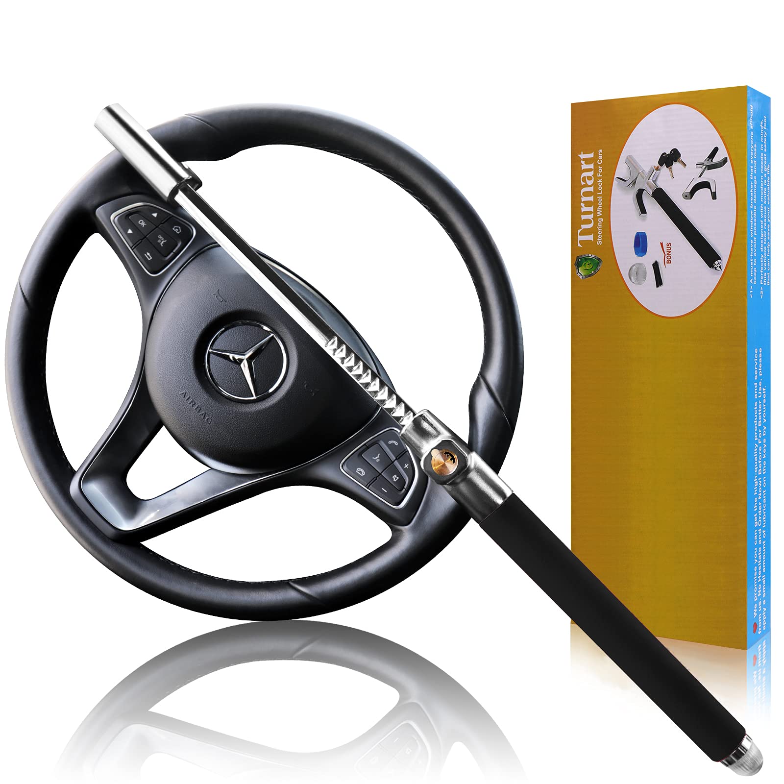 Buy Turnart Steering Wheel Lock Universal Car Lock AntiTheft Device