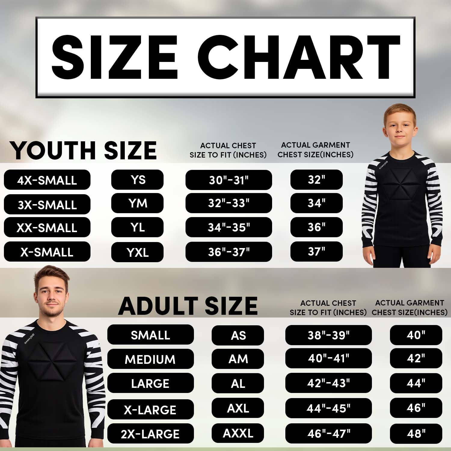 Soccer Goalie Jersey Youth & Adult - Padded Goalkeeper Jersey - Long Sleeve Soccer Goalie Shirt for Kids, Men, Women - Image 3