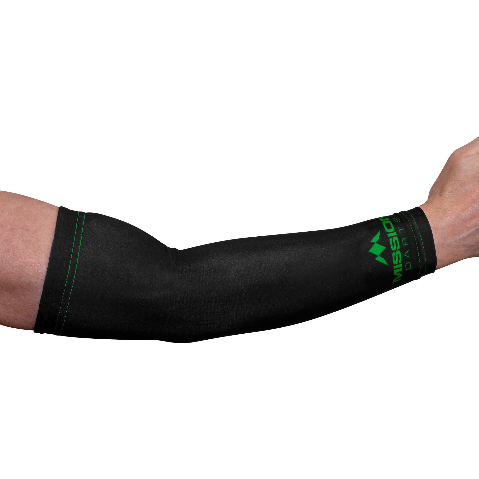 Mission Arm Sleeve Logo Green (2pcs) XL