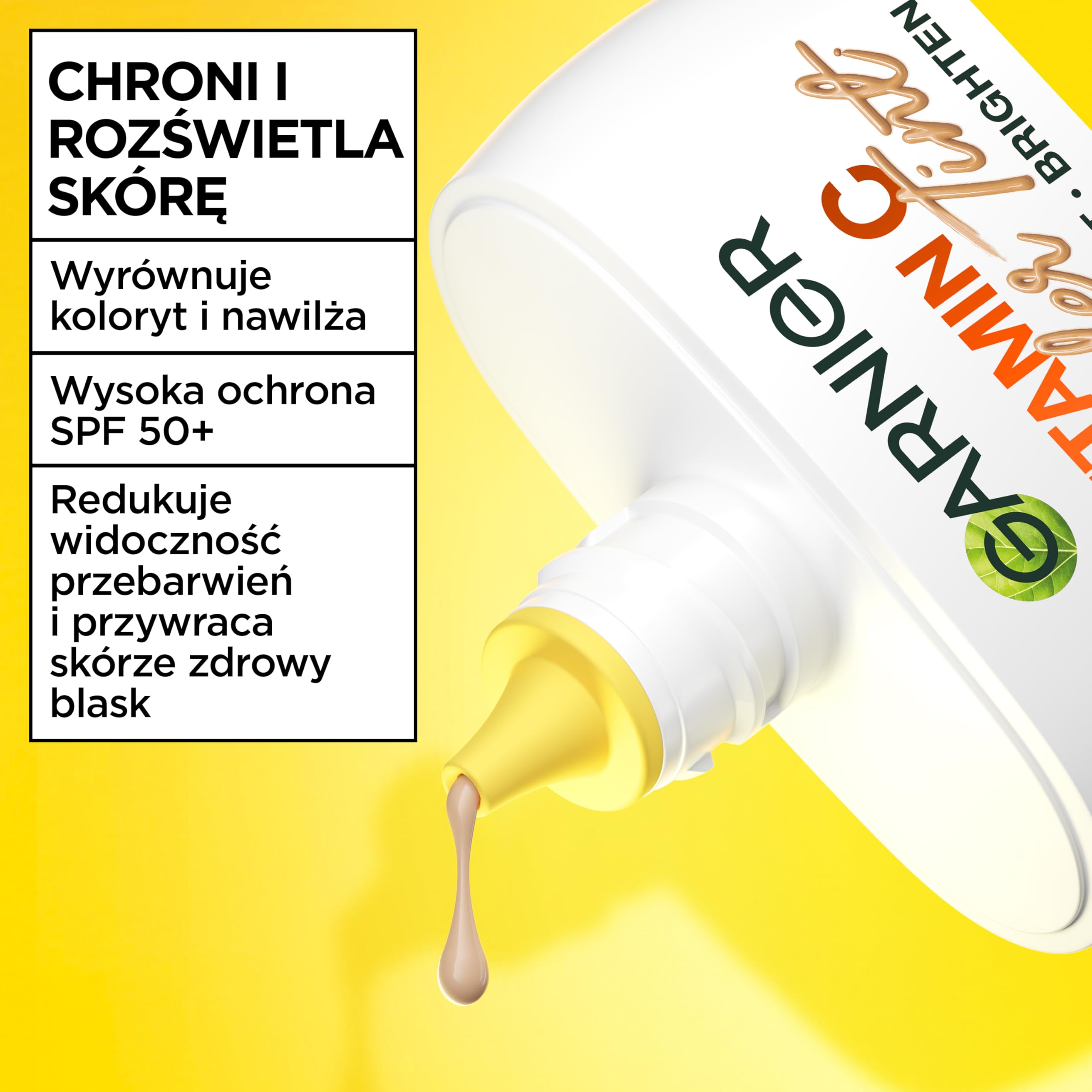 Garnier, fondotinta leggero "Wonder Tint", "chiaro", con protezione ultra elevata SPF 50+, 40 ml