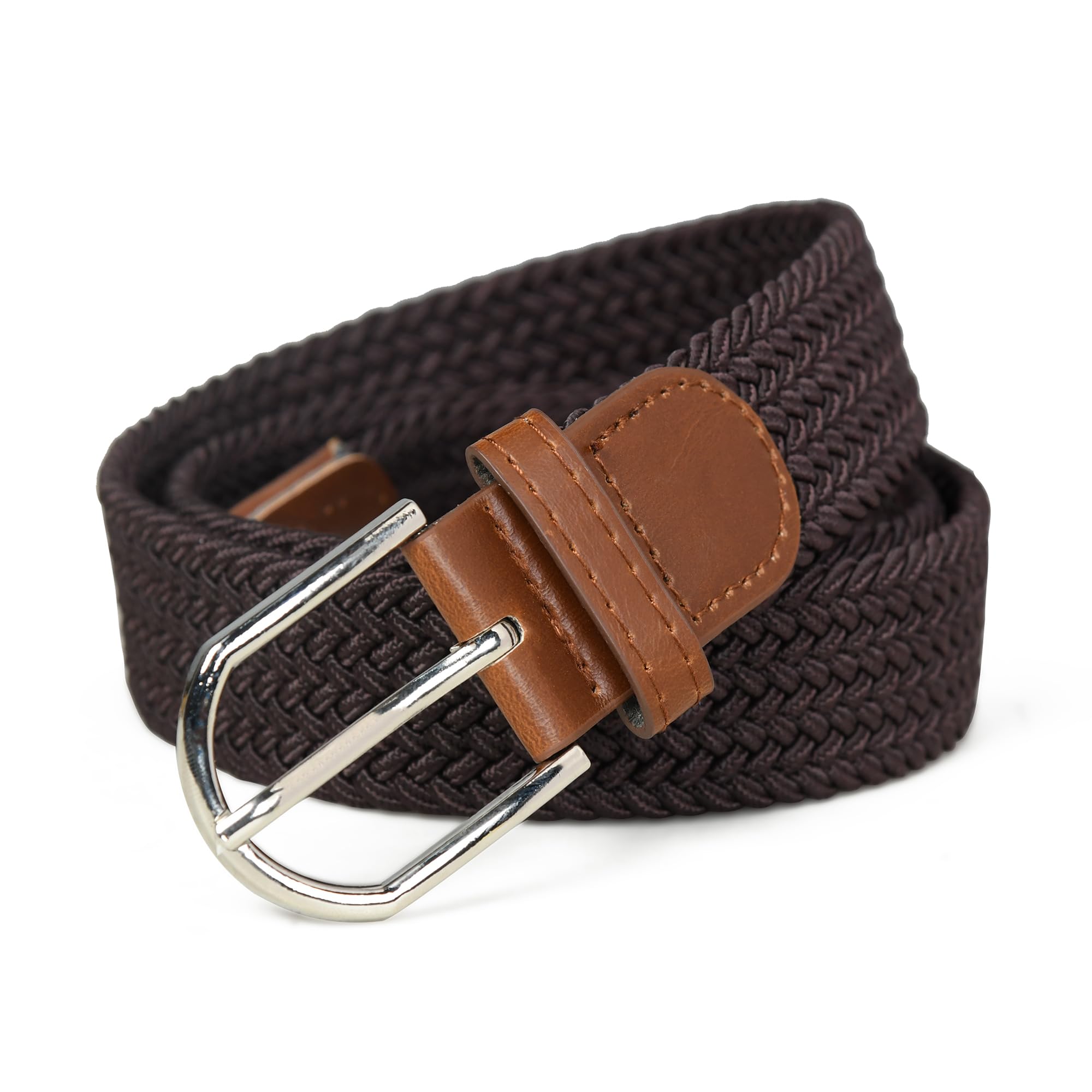 Canvas Elastic Braided Woven Stretch Fabric Casual Belt For Men And Women