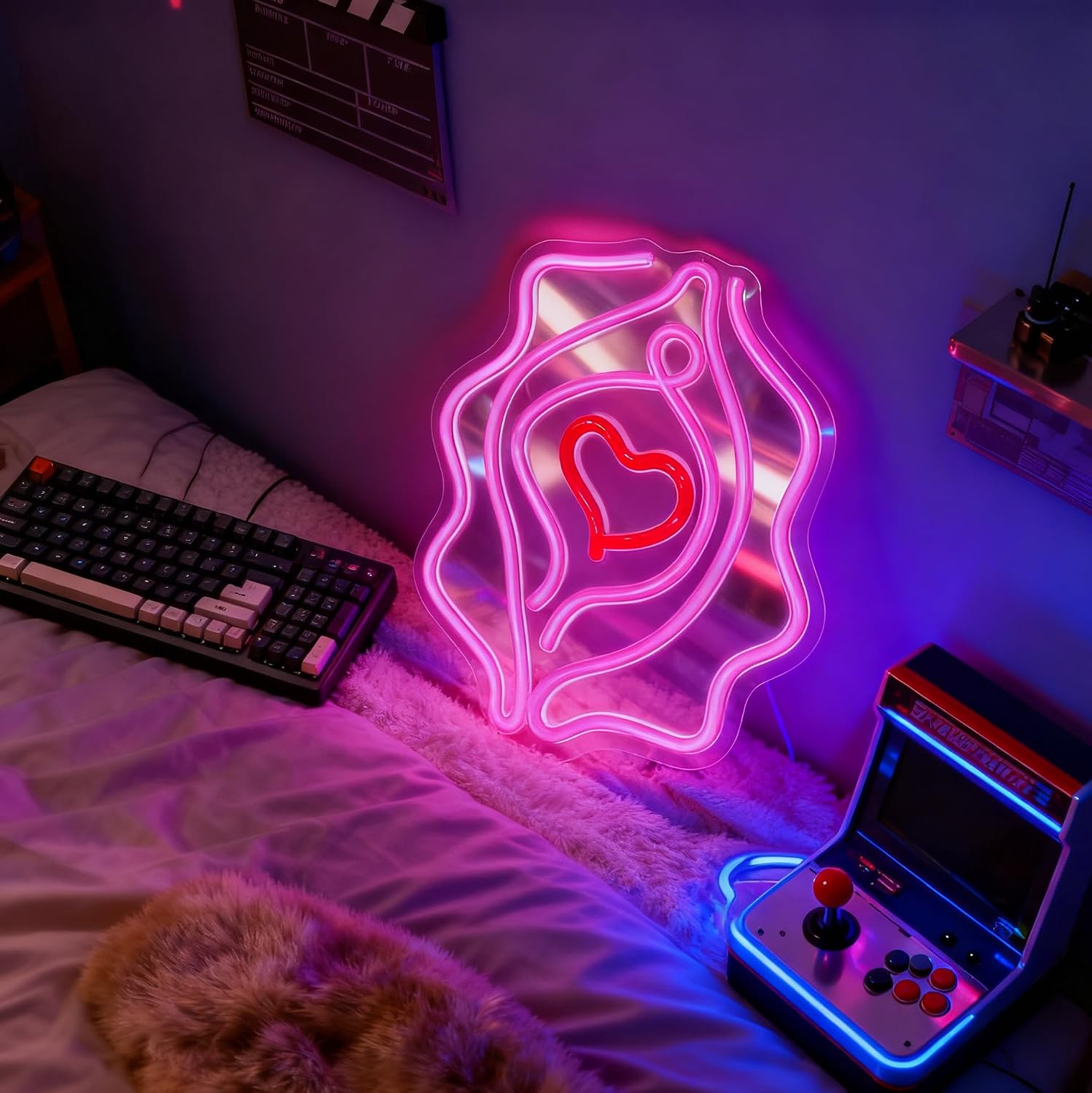 Girl Sexy Neon Sign for Wall Decor, USB Powered Dimmable Decorative Neon Light for Party Bar Club Game Room Bedroom Decor 13 x 9.4 In