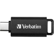 Verbatim Store n Go USB-C Stick Compact Memory Stick with 32GB Data Storage Portable USB Stick in Black Ideal for Mobile Phone, Laptop, PC and Notebook