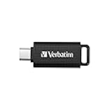 Verbatim Store 'n' Go USB-C Stick Compact Memory Stick with 32GB Data Storage Portable USB Stick in Black Ideal for Mobile Phone, Laptop, PC and Notebook