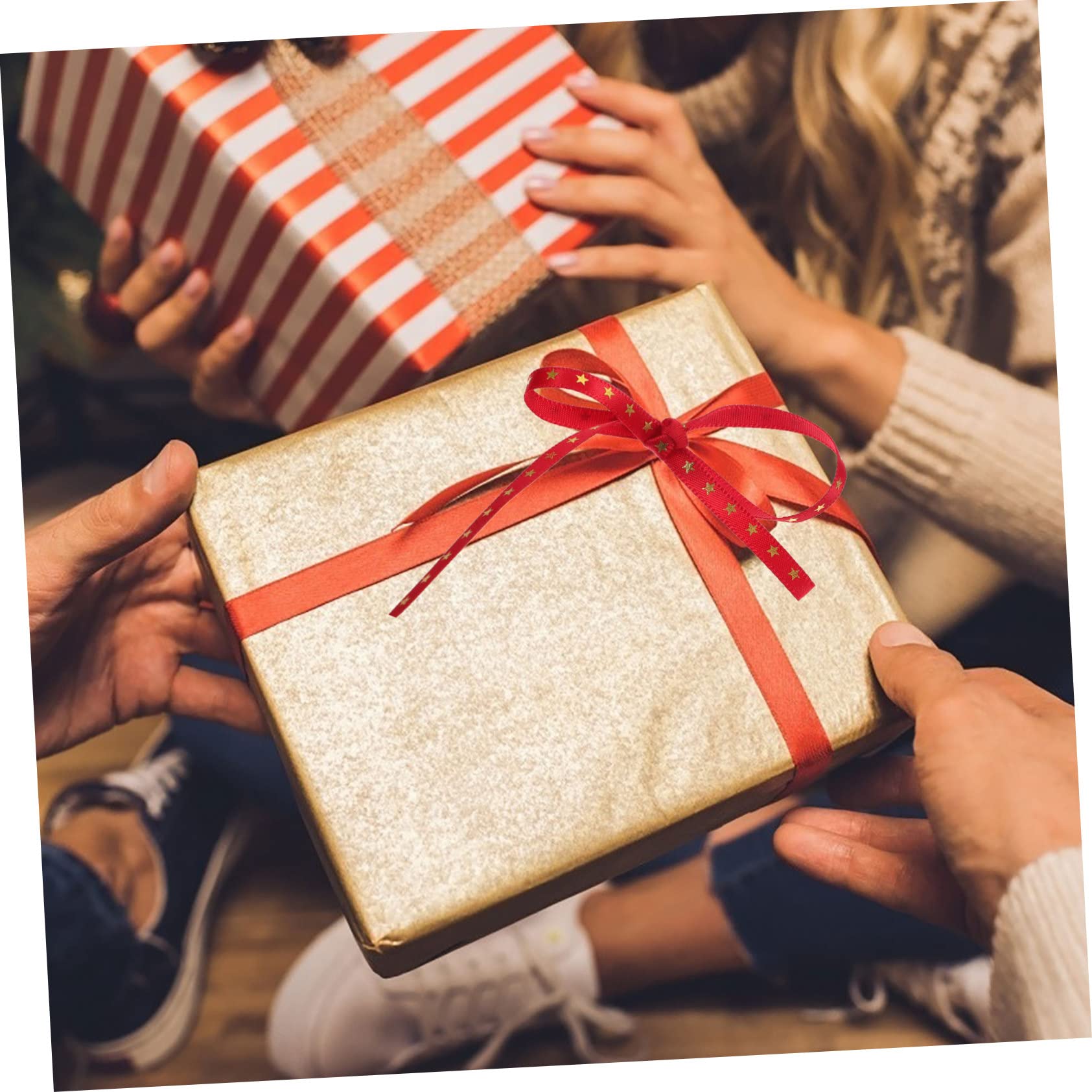 SEWACC 9rollen Geschenkband Weihnachten Dekorative Satinbänder Für Kreative Bastelprojekte Zum Verpacken Und Dekorieren Von Geschenken Blumenarrangements Und Weihnachtsbaum-dekorationen