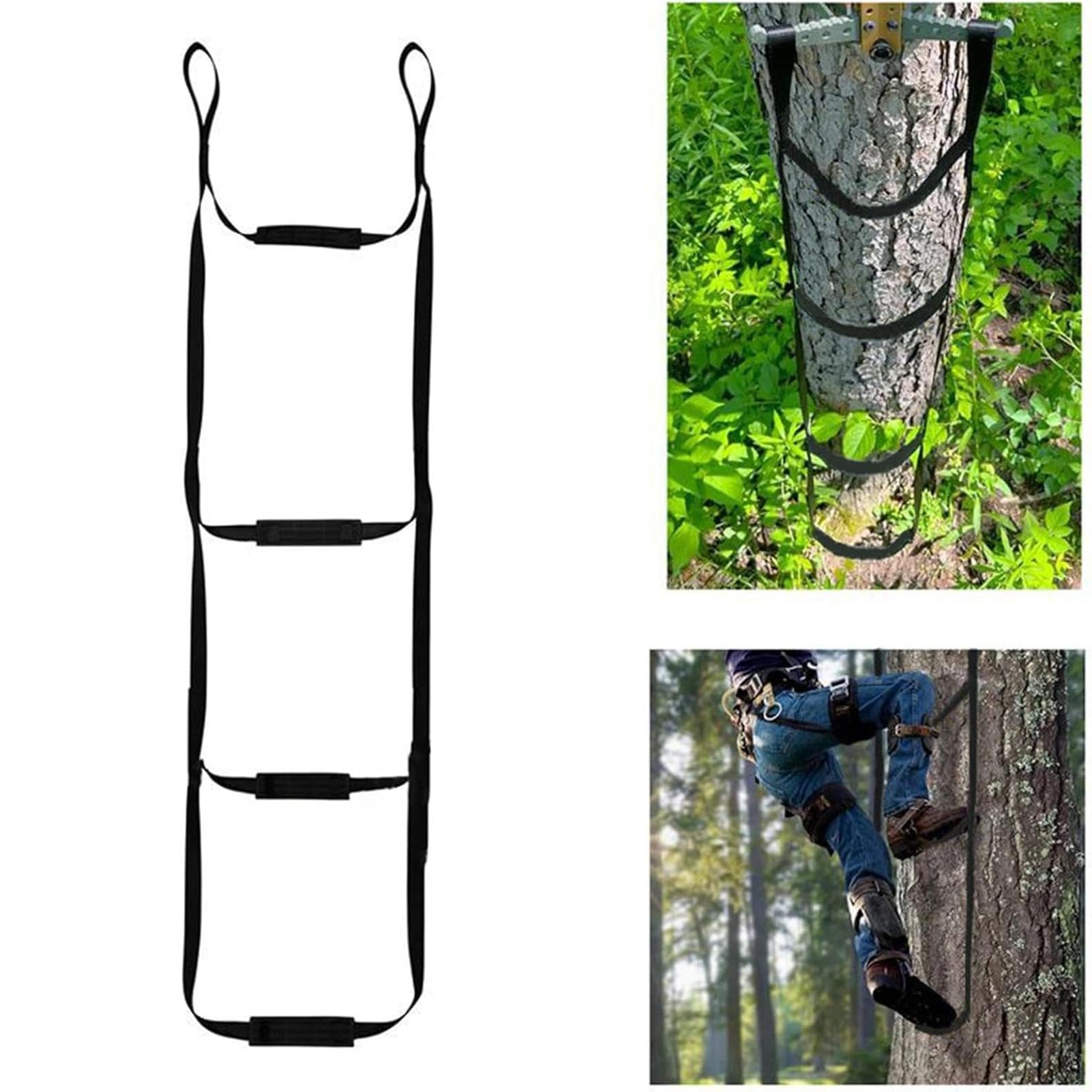 Scaletta per arrampicata | Scala in corda di nylon, strumento per arrampicarsi, strumento pieghevole per scala, scala multifunzionale per parco giochi per arrampicata all'aperto speleologia