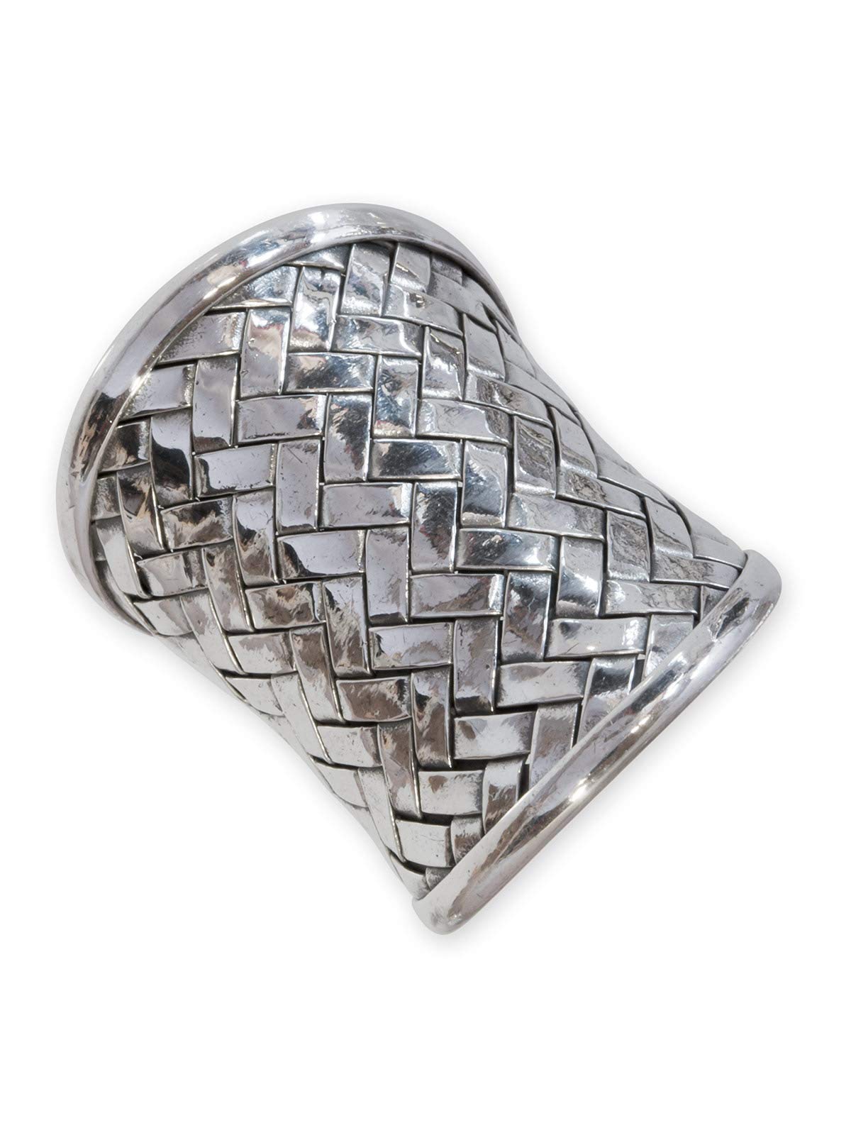 Fly Style Breiter Damen Ring aus 925 Sterling Silber - Geflochten Antik Vintage Design - Exklusive Ringe - Frauen Schmuck
