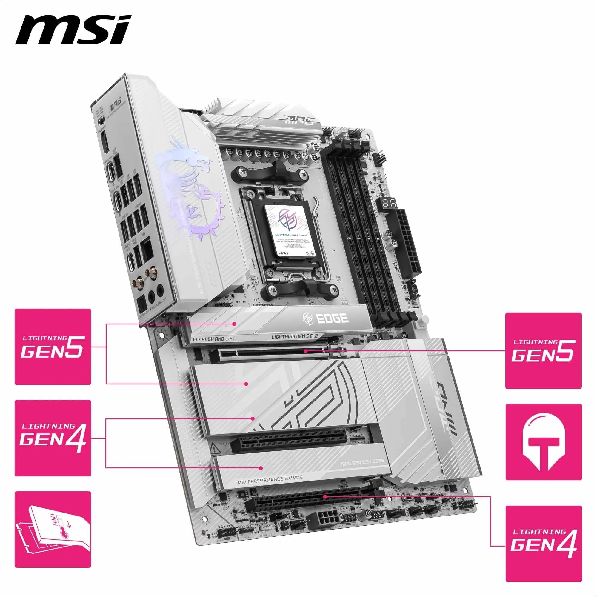Amazon.com: MSI MPG X870E Edge TI WiFi Motherboard, ATX