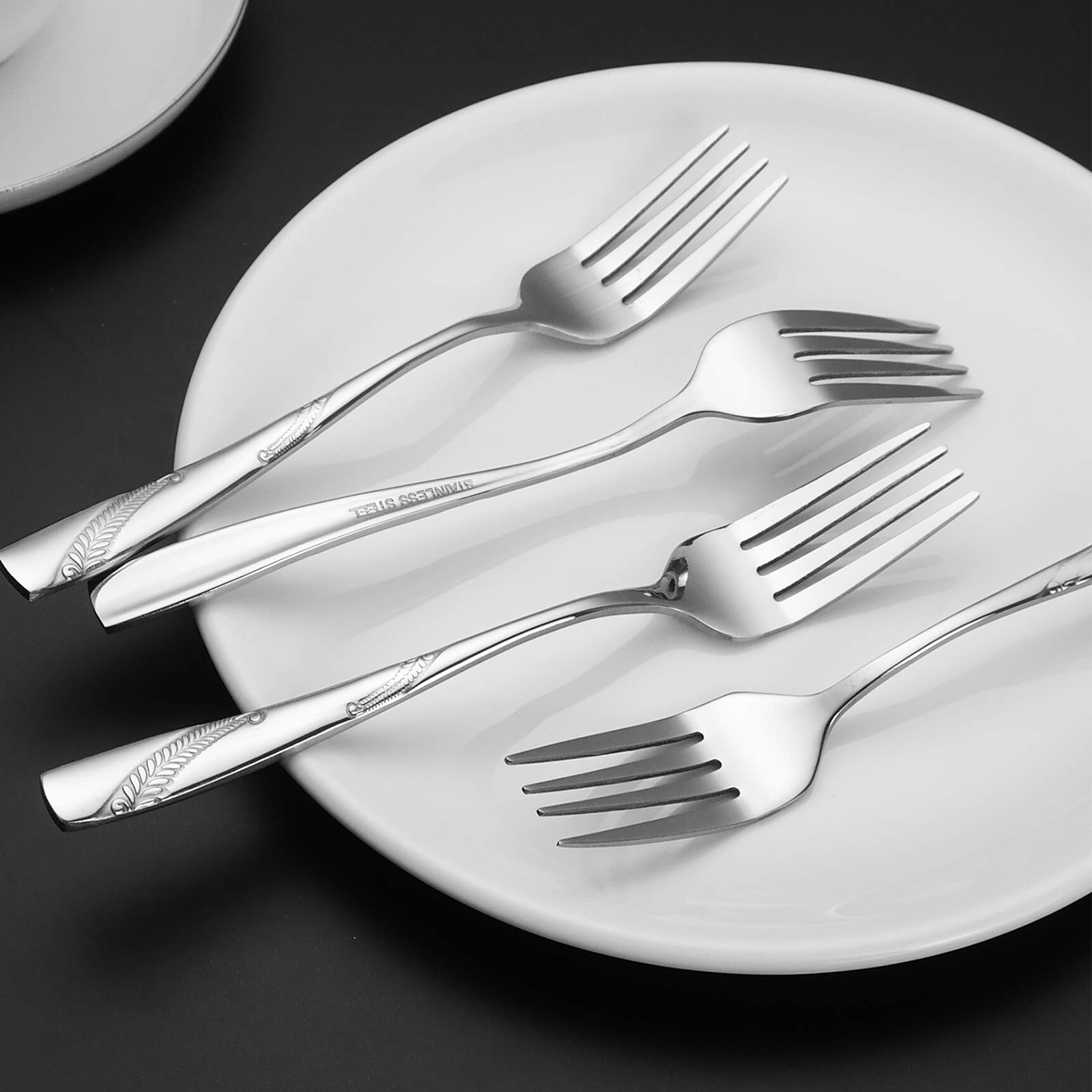 Bringer Stainless Steel Dessert Forks - 12 Pack -7