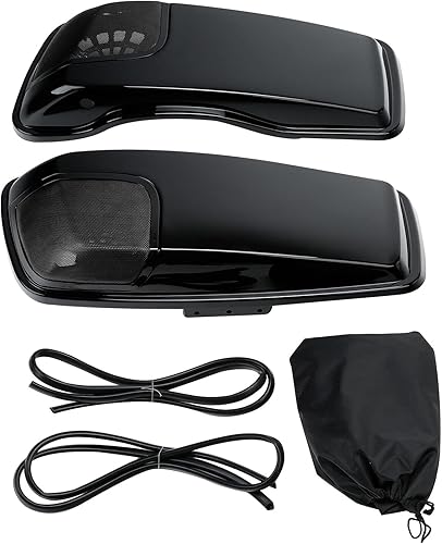 Miniatura 10 de TCMT 6.5" Tapa de altavoz para alforja de motocicleta. Compatible con Harley 2014-2024 Touring, Street Glide, Road King, Road Glide, Electra Glide
