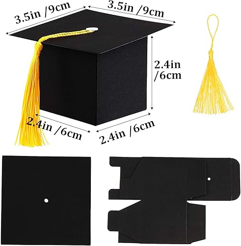 Miniatura 2 de Outus 60 cajas de dulces de graduación, regalos de fiesta de graduación de clase de 2025, cajas de regalo para centros de mesa de graduados con