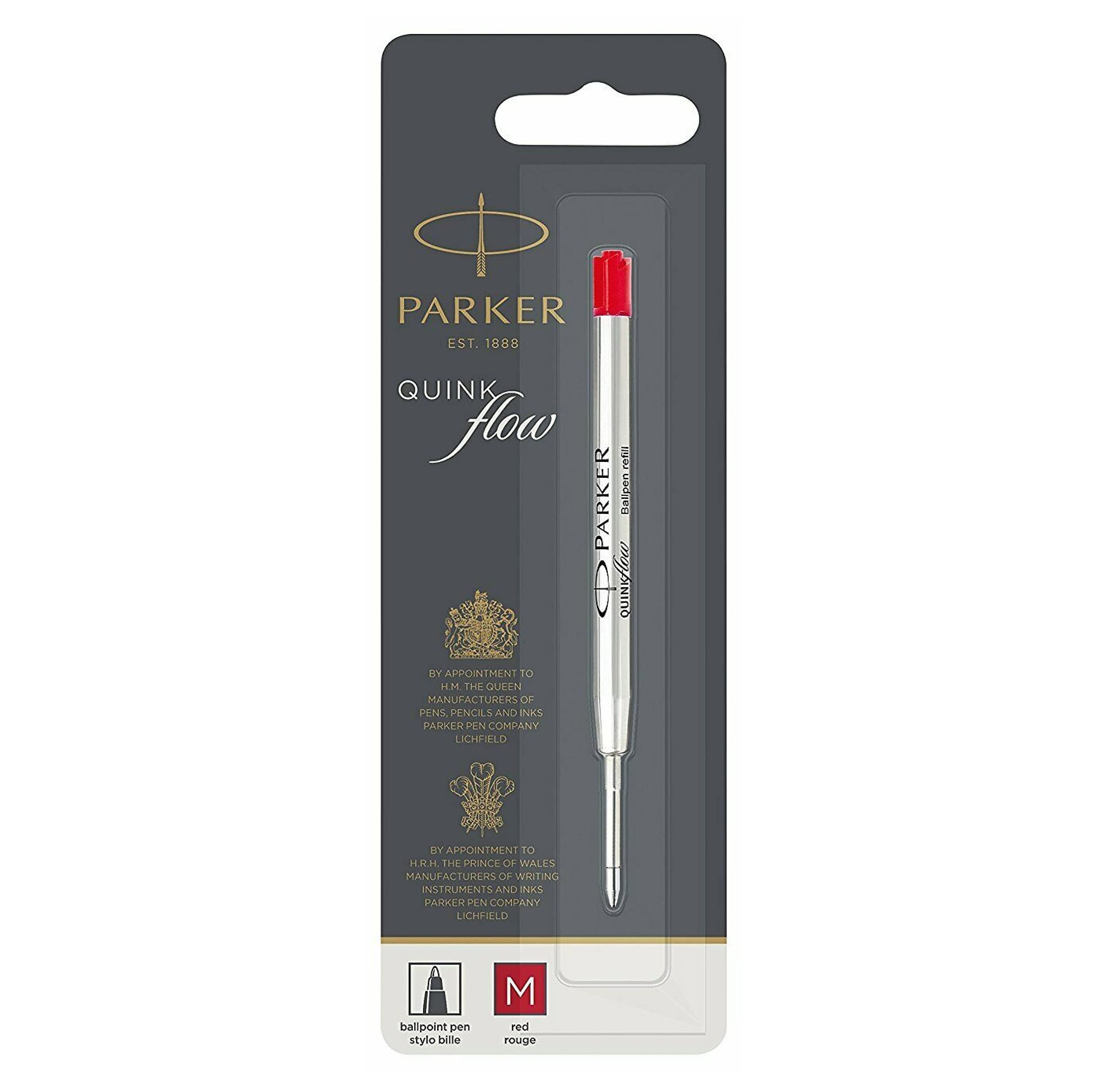 PARKER Quink Flow ボールペン 赤 レザーケース付き PARKER Quink Flow ボールペン 赤 レザーケース付き 楽天市場