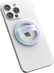 Encased Magnetic Phone Grip Holder (Compatible with MagSafe) Iridescent Sparkle Silicone Finger Loop Ring for iPhone (Gradient Bloom)