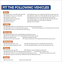 Vista 4 de PAROD Par 513121 Conjunto de cojinete de cubo de rueda delantera compatible con Cadillac DTS Eldorado Seville, Chevy Impala Monte Carlo, Buick