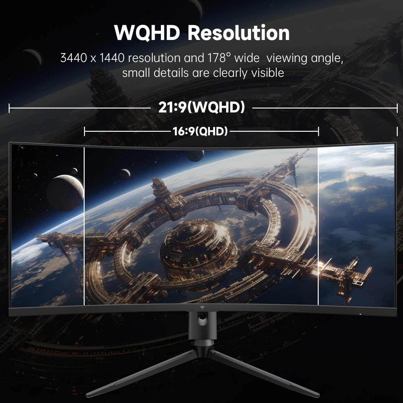 Amazon.co.jp: KTC 34インチウルトラワイドモニター、165Hz WQHD 