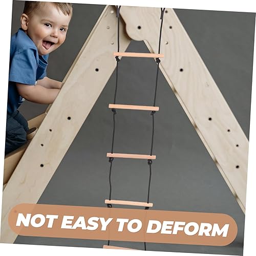 1Set Climbing Frame with Rope Ladder Easy to Install Hanging Ladder for Bunk Beds Playgrounds for Stimulates Imagination