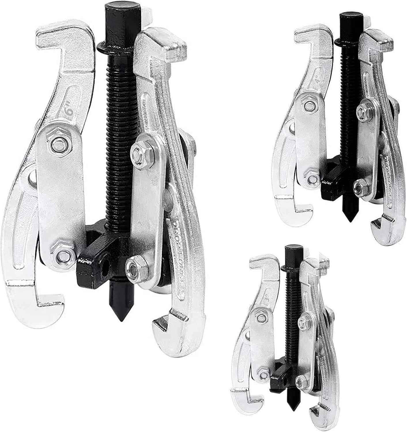 Set Estrattore a 3 Ganasce 3pcs (75mm, 100mm, 150mm) – Estrattore per Ingranaggi e Cuscinetti in Acciaio CR-V – Attrezzo Professionale per Meccanica e Officina
