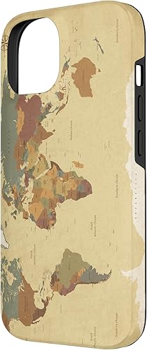 Miniatura 5 de Funda para iPhone 13 Pro Max con diseño de mapa de globo para teléfono inteligente